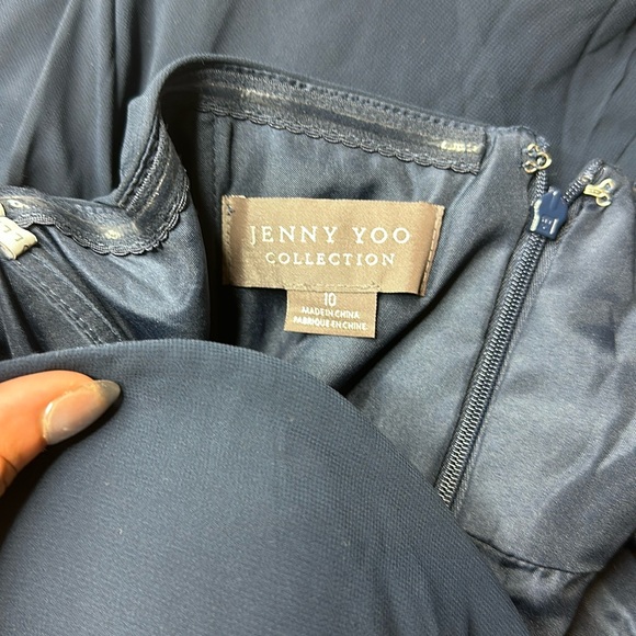 Jenny Yoo Collection Strapless Gown Navy Size 10 NWT - Picture 2 of 8